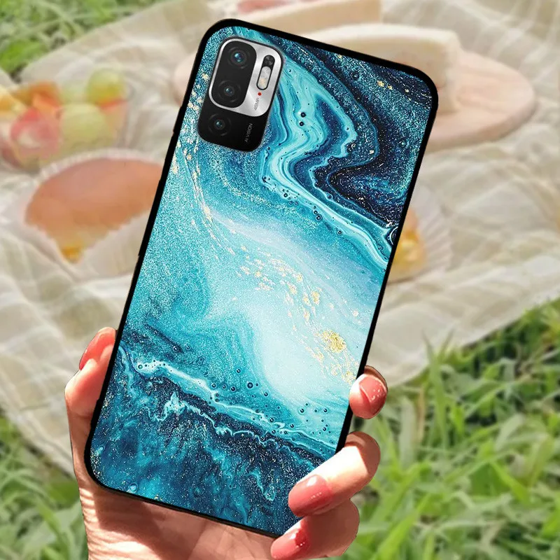 Marble Silicone Soft TPU Back Cover - Full Protective Case in Stylish Design