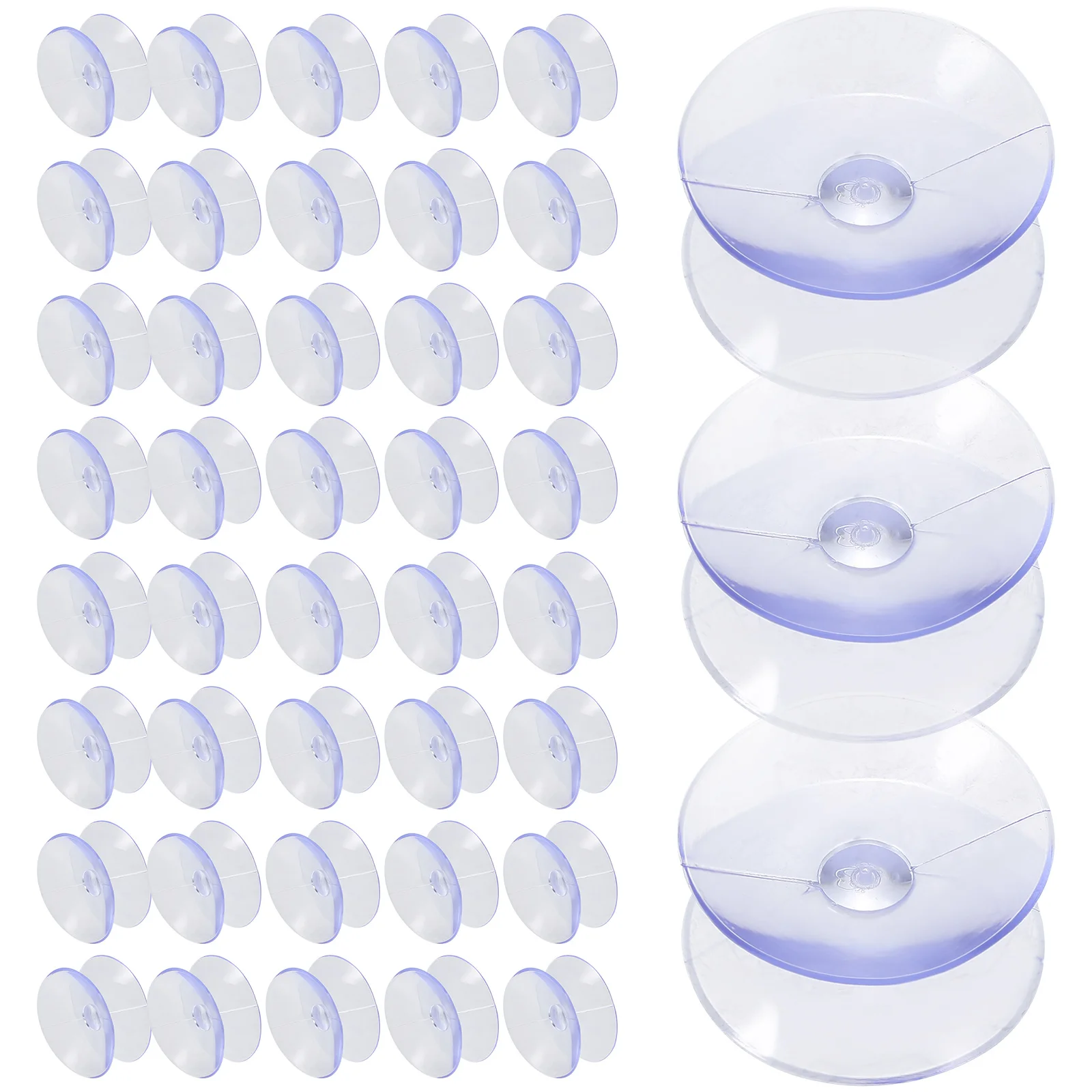 

100pcs Suction Cup Hooks Mini Suction Hooks Glass Window Suction Hangers Double Sided Hooks