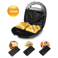 3-in-1 Sandwich Maker, Toaster & Electric Panini Press with Non-Stick Plate, LED Indicator, Cool Touch Handle 1