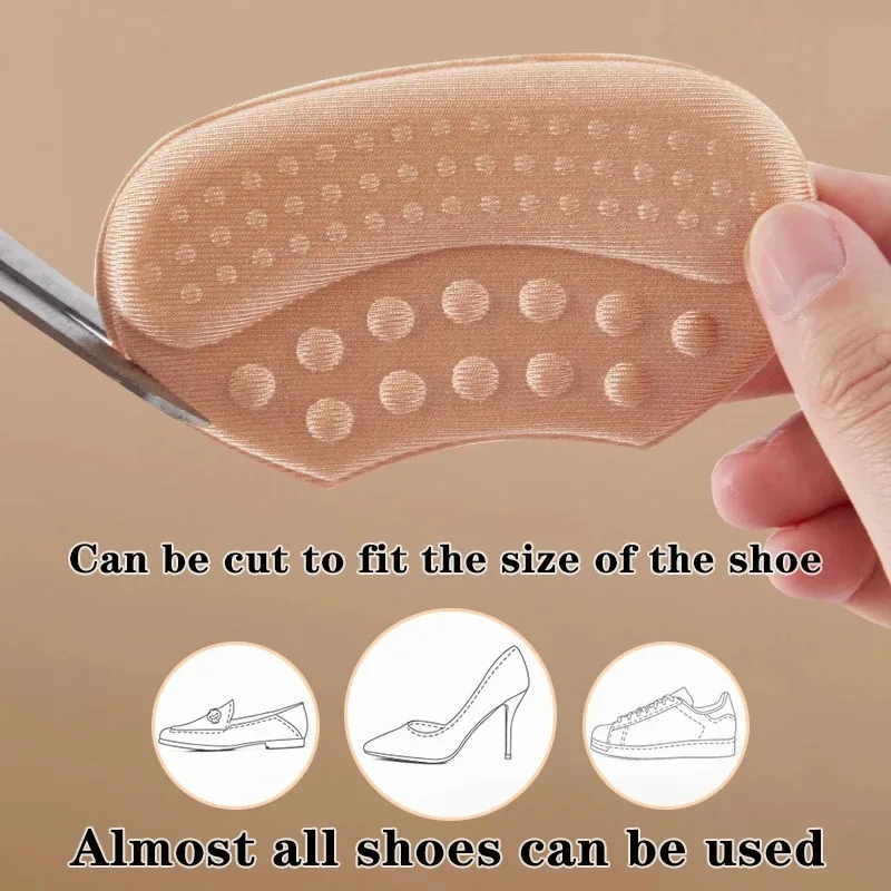 Shoe Insoles Shoe Pads for High Heels Pain Relief Anti-wear Cushion Heel Protectors Shoes Sticker Foot Care Liner Grip Insole Insert Pad 4pcs