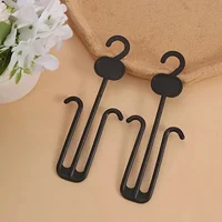 10PCS Black Plastic Sandal Hangers Flip Flop Slipper Baby Shoes Display Hangers Clothes Scarf Holders Home Shop Storage Rack 2