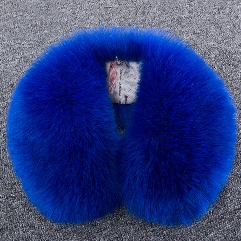 Women Faux Fur Collar Scarves Winter Warm Soft Fake Fur Ladies Scarfs For Coat Parkas Jackets Outerwear Fur Neck Collar 2