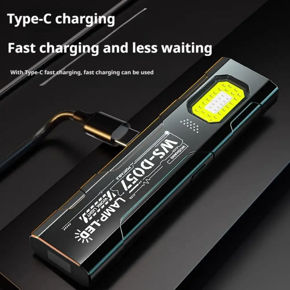 Compact Outdoor Emergency Flashlight with Knife Cap and Strong Warning Light
