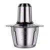 Meat Grinder 2L Stainless Steel Electrical Food Processor Blender Mixer Machine  Kitchen Fruits Garlic Nuts, EU Plug Blender 1