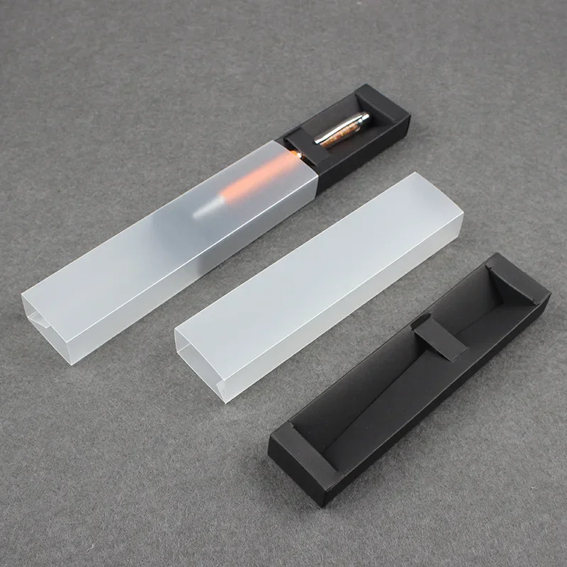 

50 шт., черная ручка, фотобумага, полупрозрачная тянущаяся бумажная коробка, Творческая фотография, с матовым полипропиленовым рукавом