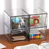 Stackable Organizer Drawers Anti-slip Acrylic Bins Stackable Dustproof Makeup Organizer Closet Bathroom Kitchen Storage Bins 1