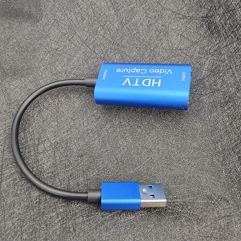 USB 3.0 비디오 캡처 카드 HDMI 호환 게임 캡처 장치, PS4 DVD HD 카메라 라이브 스트리밍 박스 녹화용, 1080p 60fps