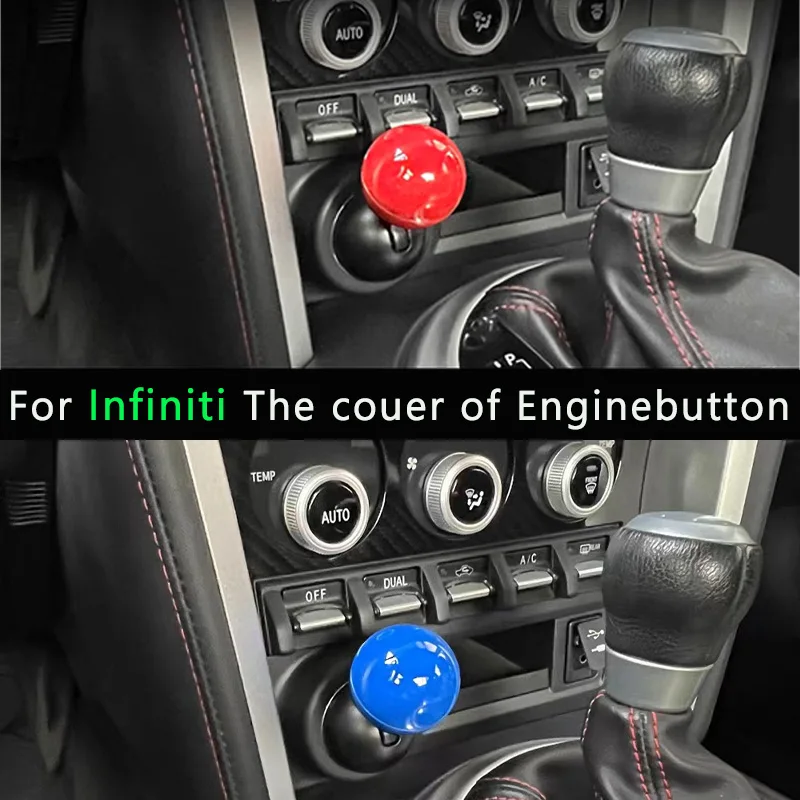 

For Infiniti One click start pull rod decorative ball all metal ball type pull rod circular decorative cover