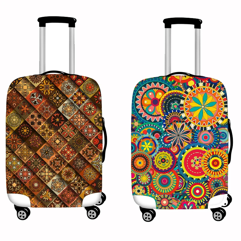 

Fashionable Bohemian Printed Leather Suitcase Cover for Travel Outing Can Be Elastic Dustproof Luggage Cover Protective Cover