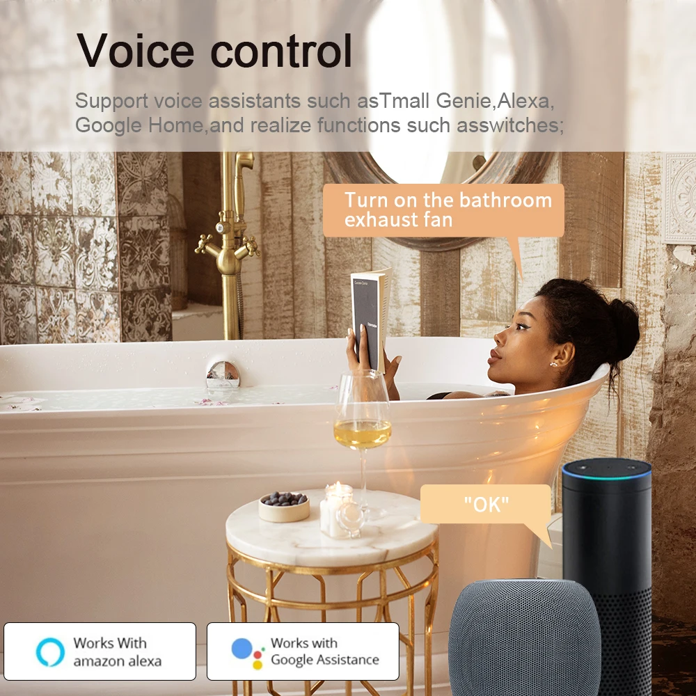 Tuya Wifi Mini Smart Switch 16A 2 Way 