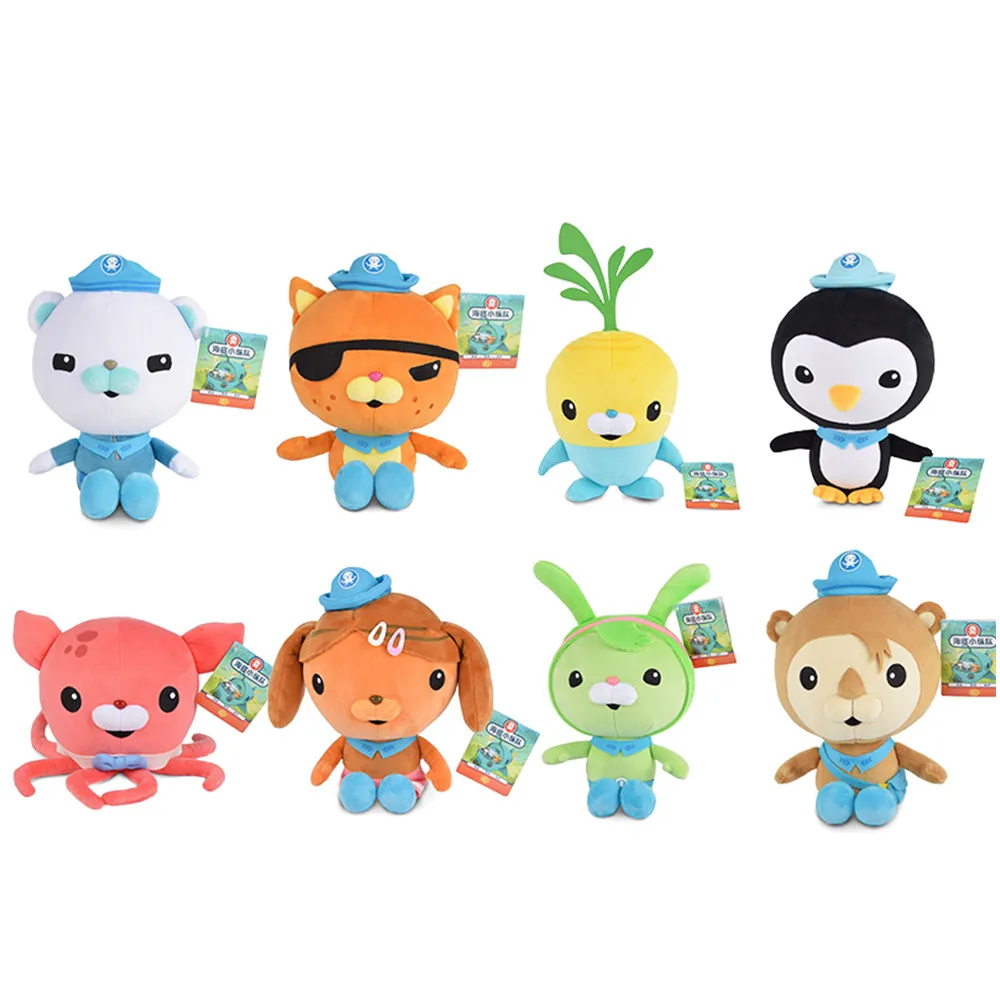 

19/30cm Original Octonauts Plush Toys Barnacles Peso Kwazii Tweak Dashi Animal Stuffed Party Birthday Gift Kid Christmas Girl