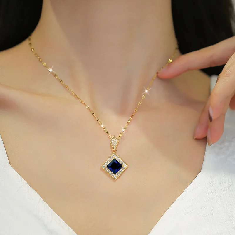 Geometry Square Necklace Earrings Bracelet Jewelry Set Ladies Jewelry Bridal Accessory Set jewelry sets jewelry set