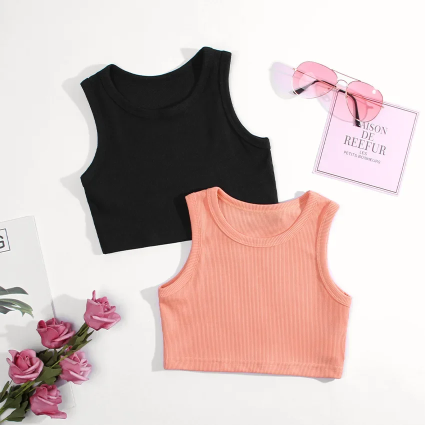 Summer Girls Underwear kids underwear kids tops Sleeveless Shirts for Children T-shirts Tank Tops Camisoles Undershirts