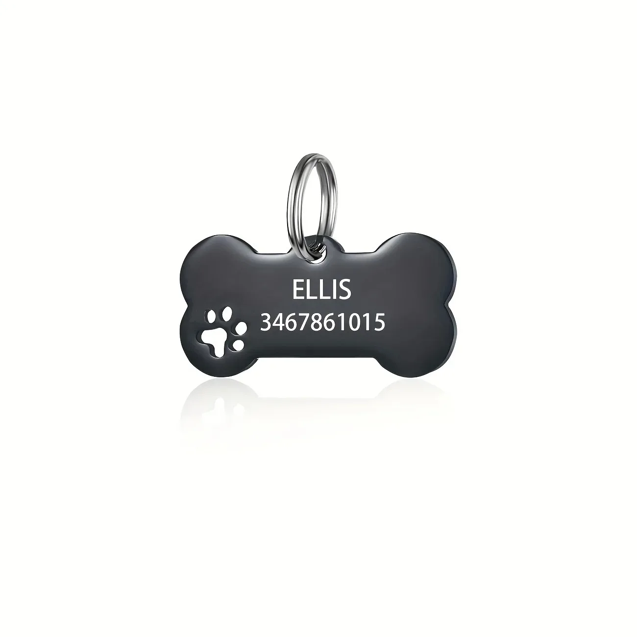 Personalized Engraved High Quality Dog Cat Tags with Name and thumbnail 3