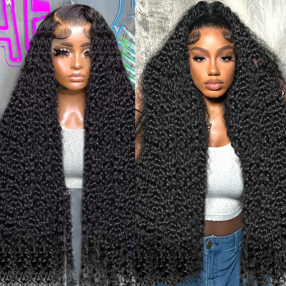 

250% Deep Wave 13x4 13x6 Lace Frontal Human Hair Wigs Brazilian Remy 30 40 Inch Water Wave 360 Hd Lace Front Wig For Women