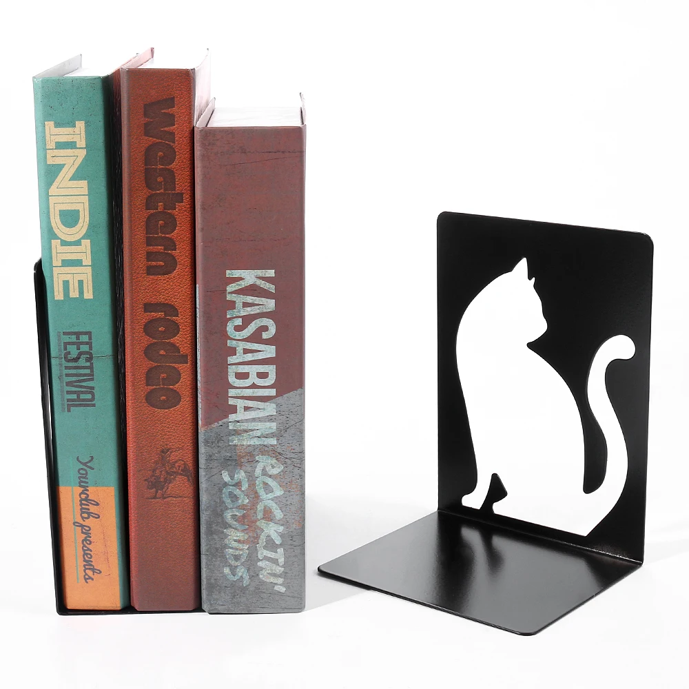 Beautiful Cat Book Ends For Shelves Duty Bookends For Heavy Book Iron Bookends Organizer rack Stand Shelf book organizer book holder book stand book terminal