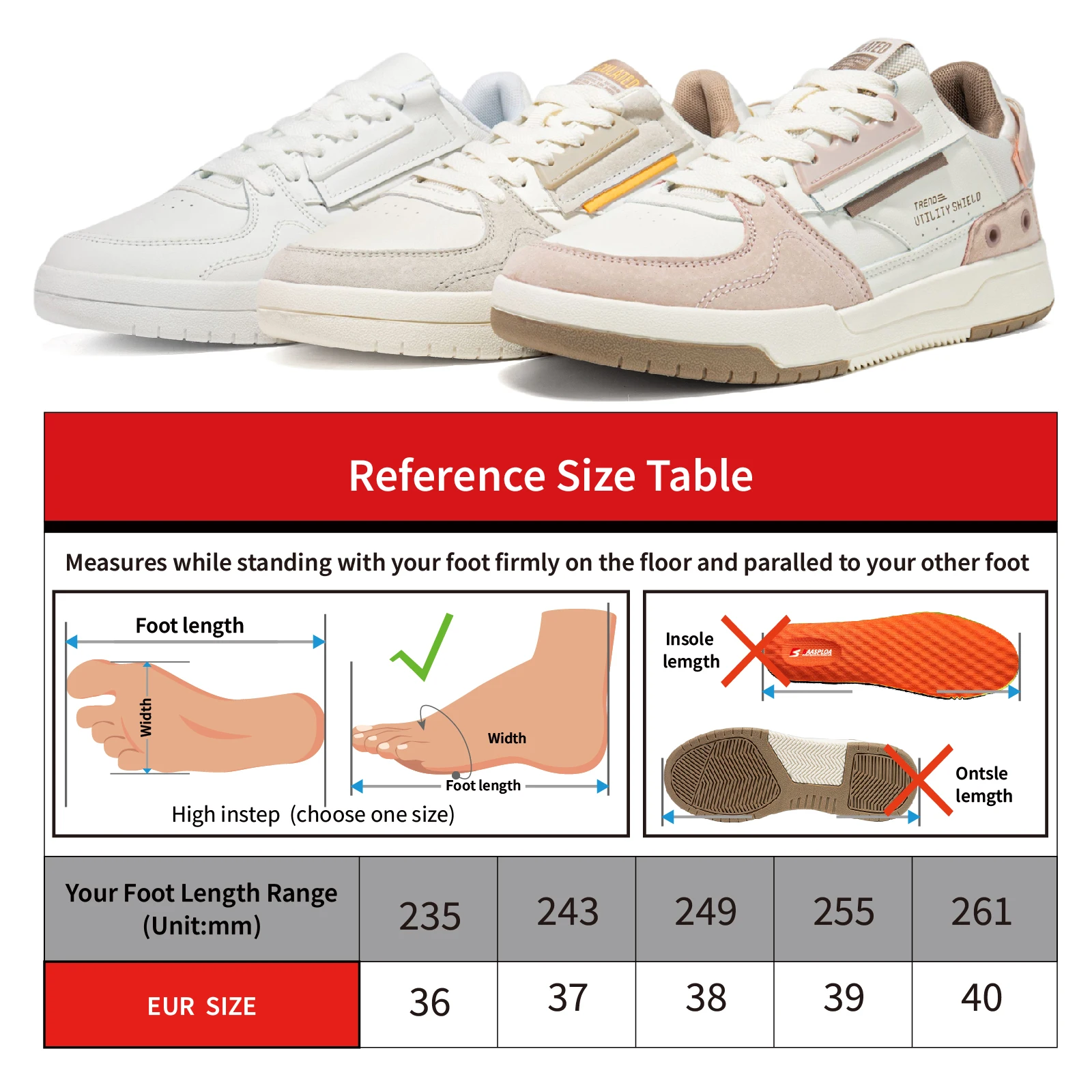 Women Skateboarding Shoes for Women Casual Sneakers Breathable Walking Shoes Non-Slip Outdoor