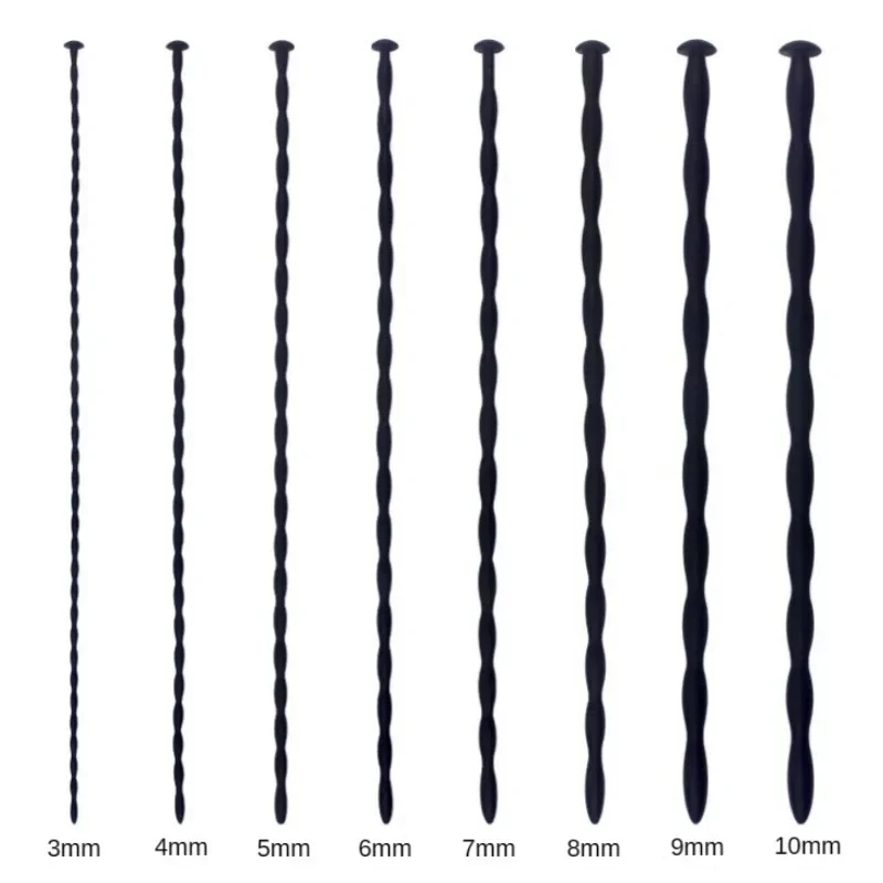 8 sizes safe soft silicone penis stimulator dilator uretral Rod catheter sex toys horse eye stick for male BDSM plug Urethral Dilator Silicone Urethral Dilator