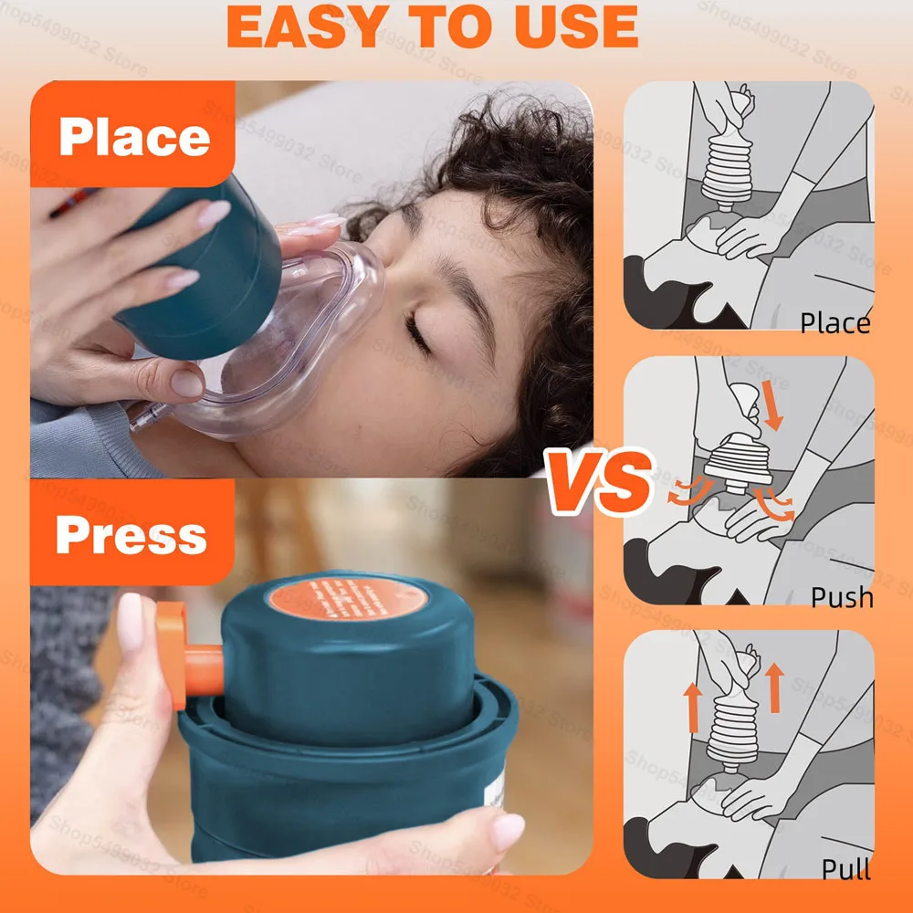 First Aid Kit Choking Device Home Asphyxia Rescue Device Anti Suffocaation Choking Rescue Kit For Kids Breathing Trainers 3
