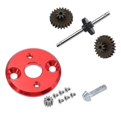 Rc Car Metal 370 Motor Bracket With Motor Pinion Gears Gearbox Transmission Gear Set For MN82 MN78 1/12 Upgrade Parts