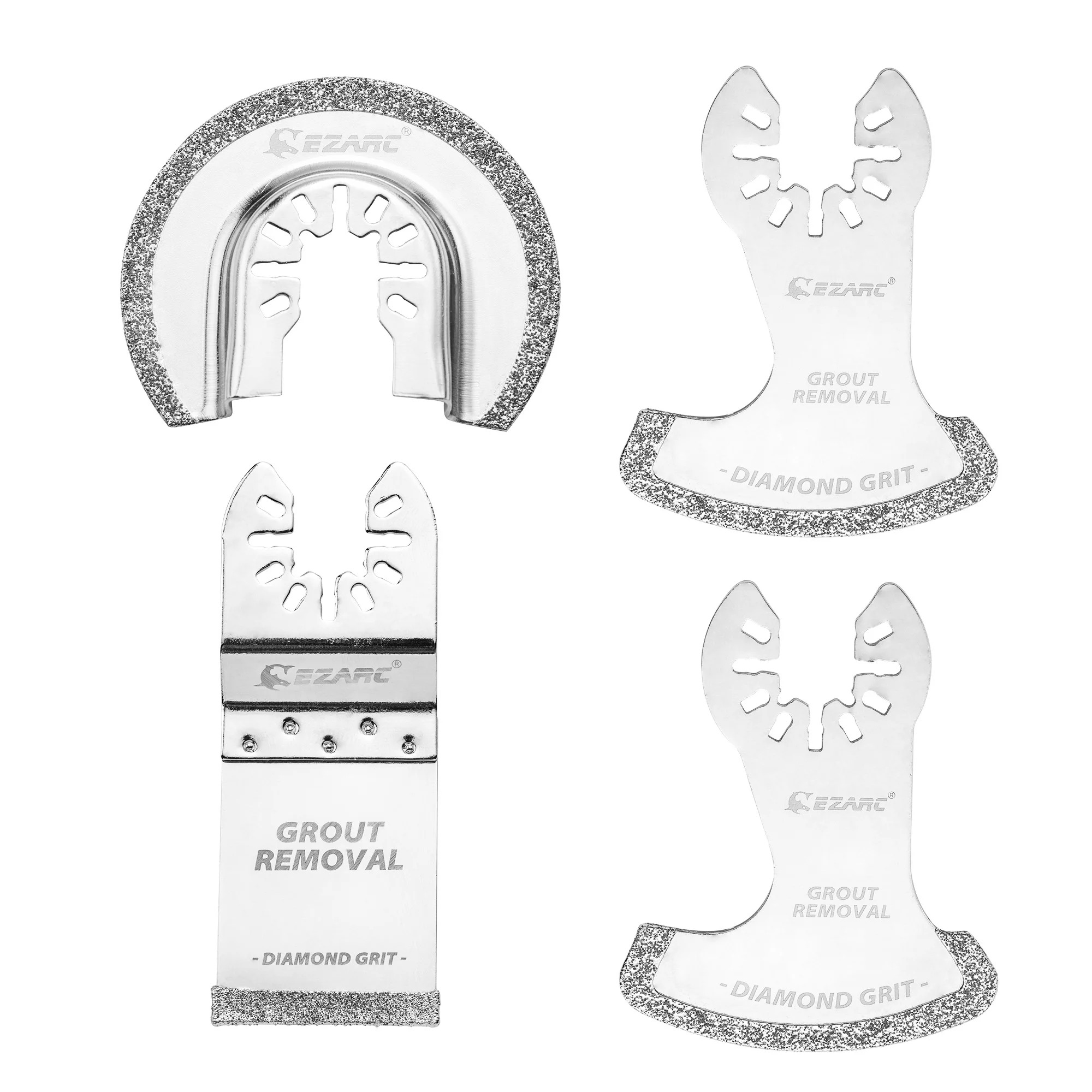 4PCS 다이아몬드 진동 도구 블레이드 세트, 그라우트 제거, 소프트 타일 컷을..