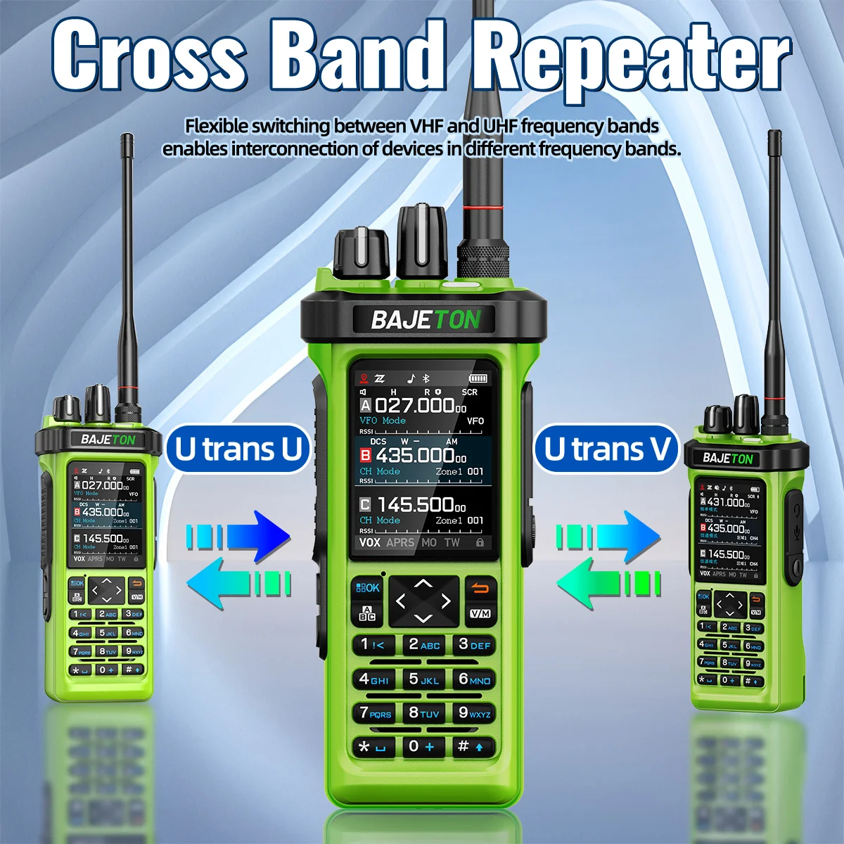 BAJETON BJ-9000トランシーバー AM/FM/CB/LSB/USB/CW受信機 GPS APRS