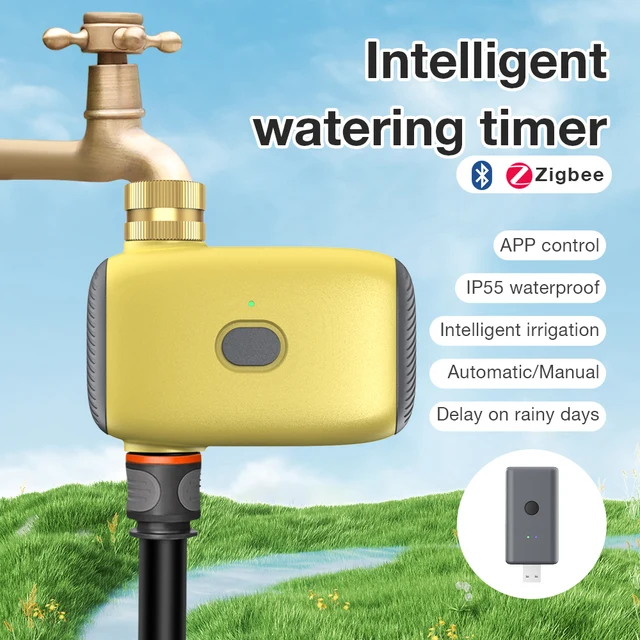 Tuya Smart BT Zigbee APP Control Watering Timer Automatic Drip Irrigation Controller Smart Water Valve Automatic Watering System 2