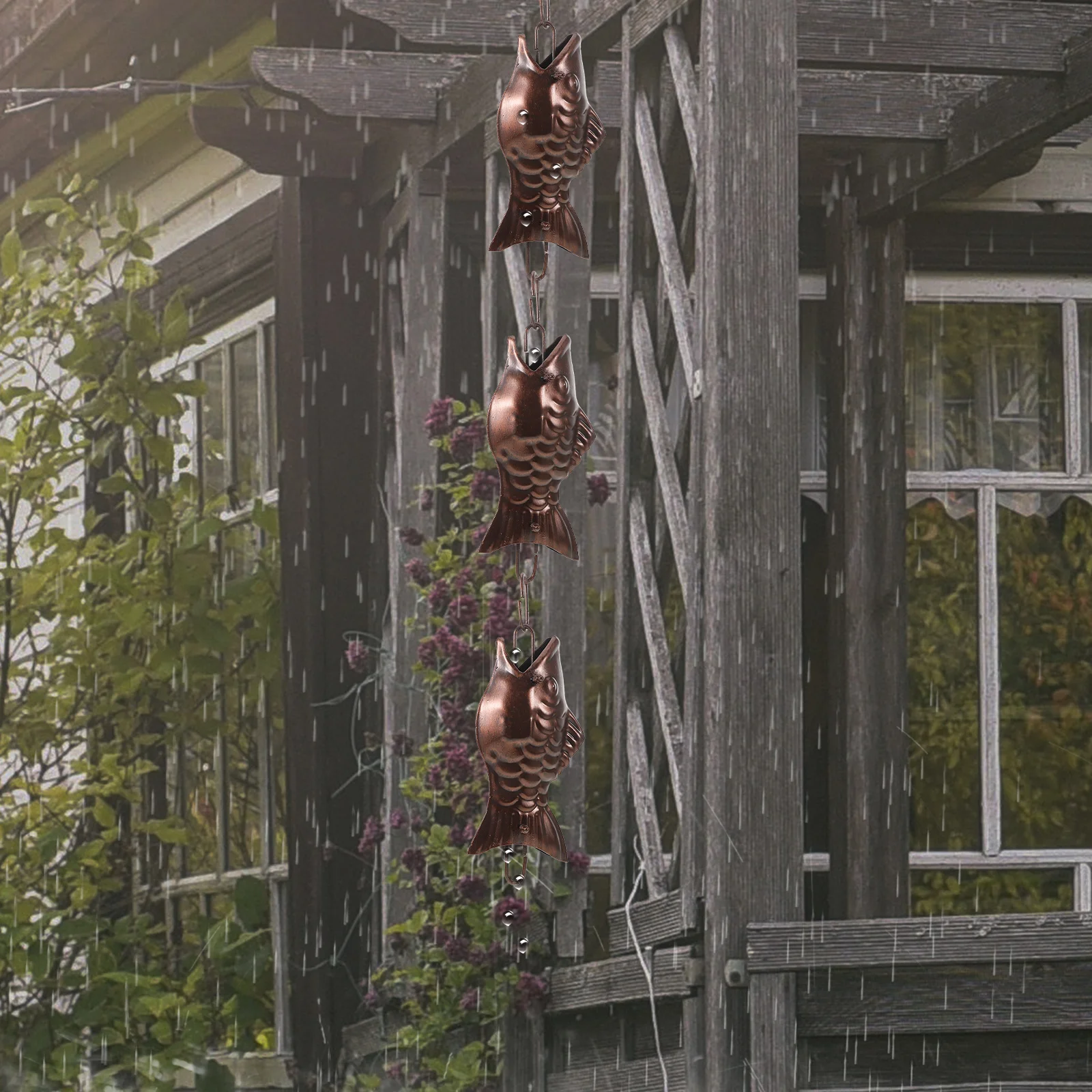 Rain Chain Hook Decorate Outdoor Novelty Pendant Practical Aluminum Alloy Chains Unique Replacement
