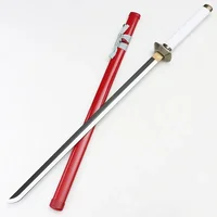 Cosplay Theatrical Uchiha Sasuke Katana Red Sword Weapon Role Playing Sasuke Wood 106cm Model Prop 1