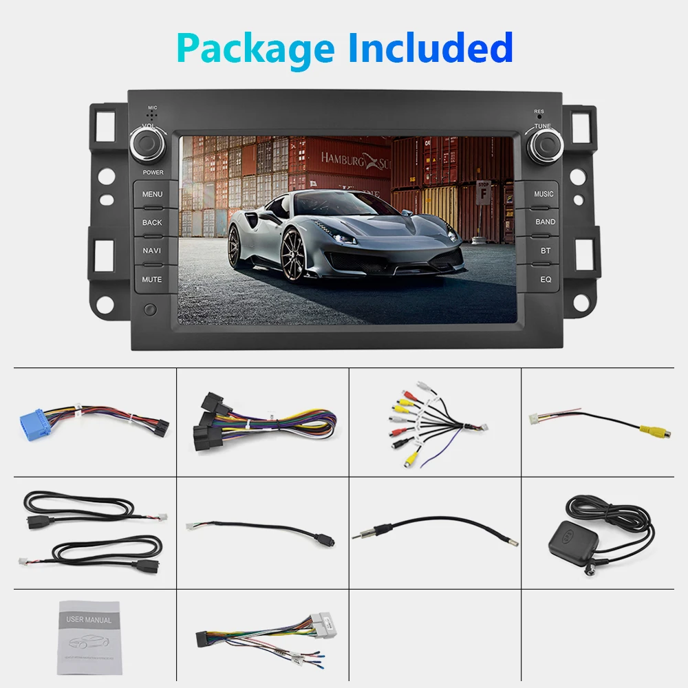 Автомагнитола Hikity 2 Din Android Для Chevrolet Epica Captiva.