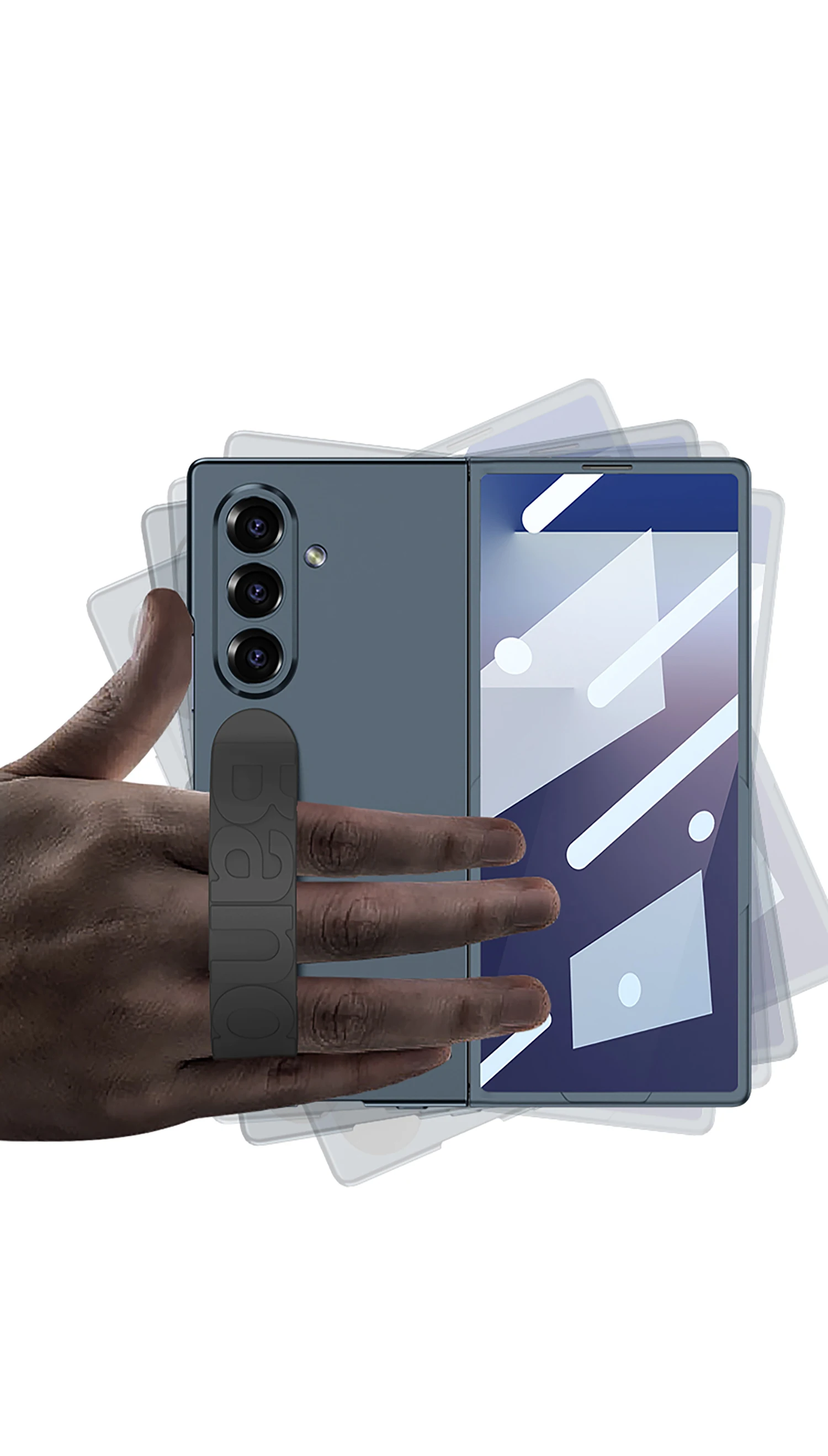 Ultra-thin Silicone Wristband Case For Samsung Galaxy Z Fold 7 Outer Screen Prot