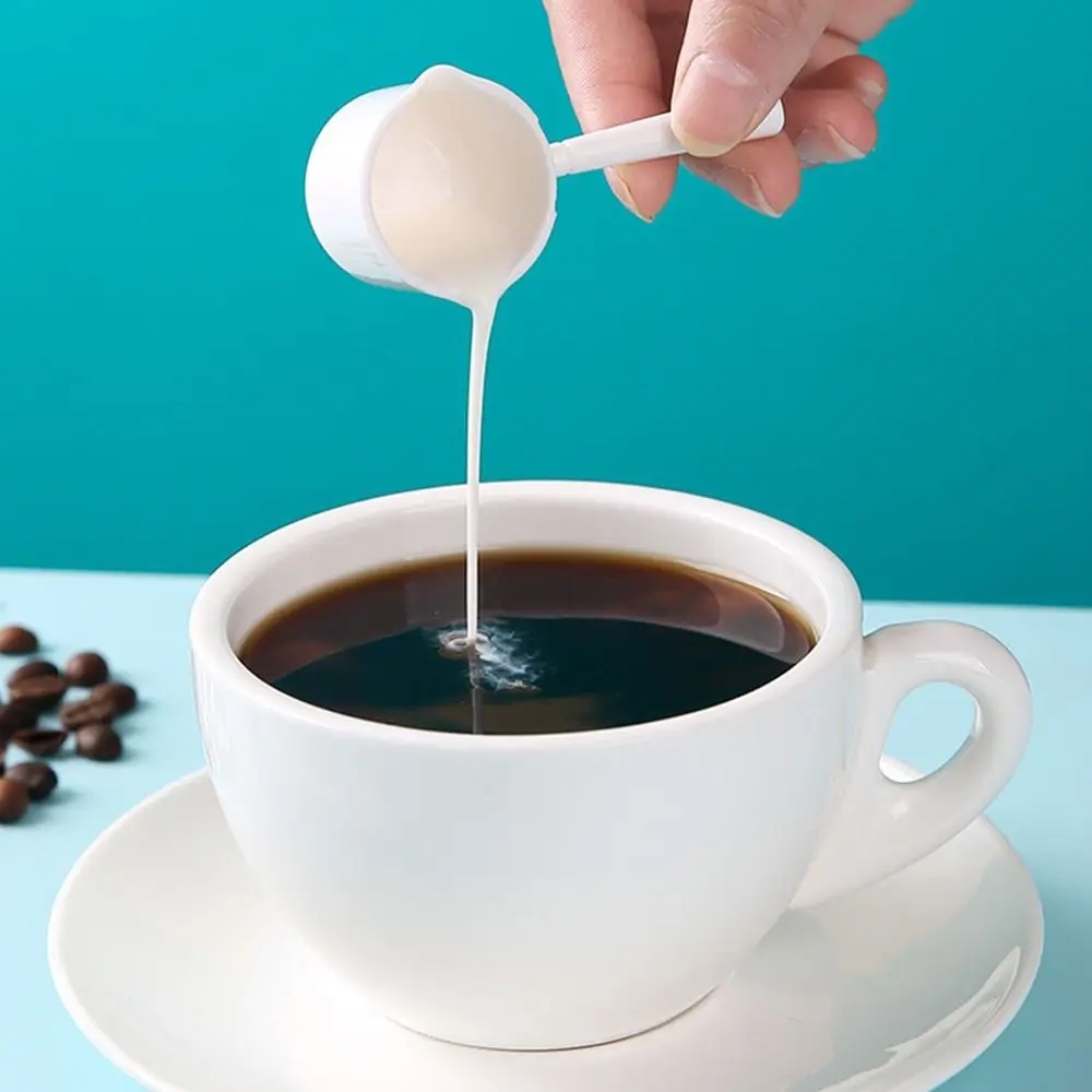 Multi-purpose Transparent Plastic Measuring Spoon with Scale Pet Feeding Scoop Salt Spoon Washing Powder Spoon Kitchen Gadgets