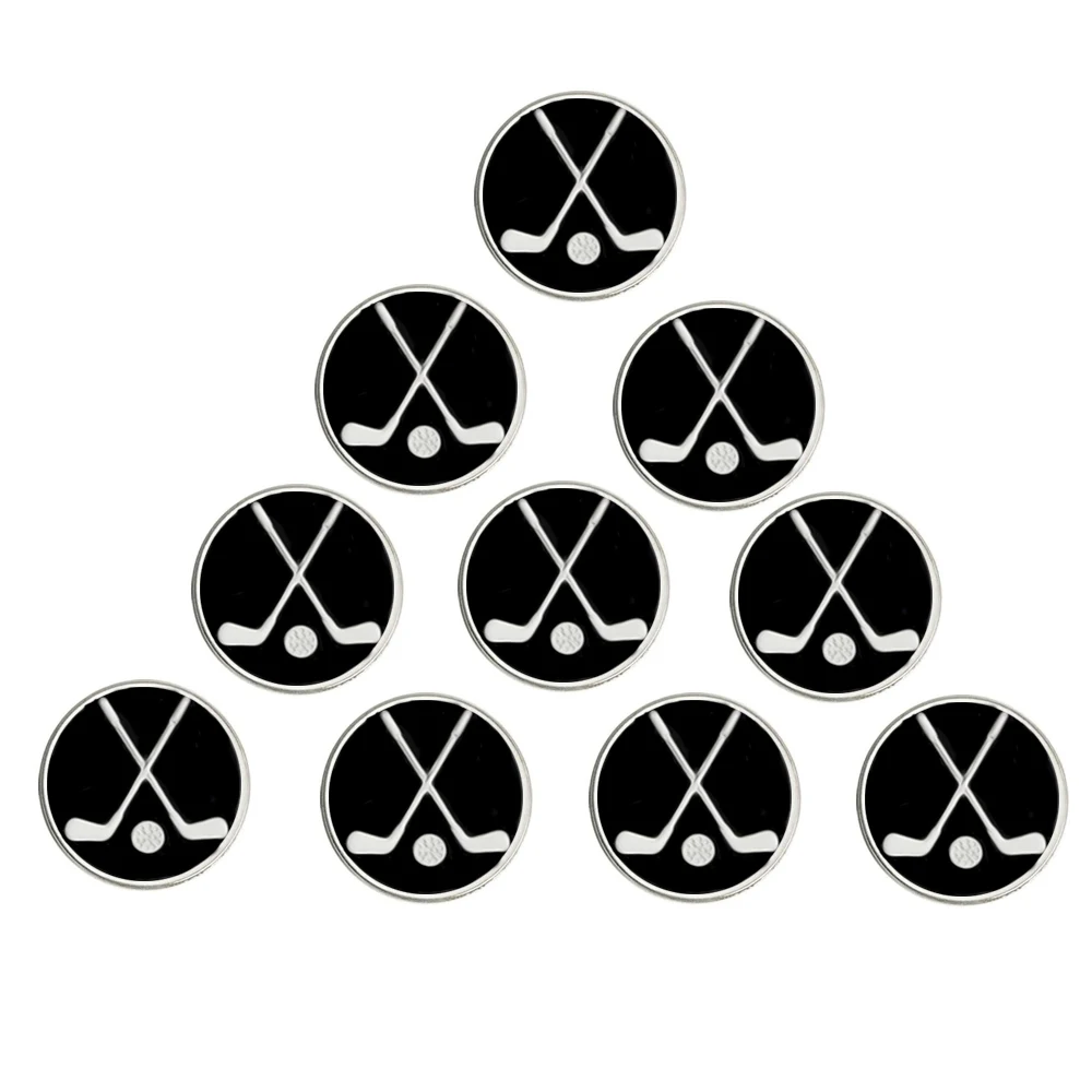 Golf Ball Markers Assorted Patterns Value Pack of 10 Golf Gifts