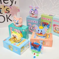 Disney Anime Princess Building Blocks Stitch Mickey Mouse mini Action toy Figures Blocks Toys Bricks Assemble Toys Kids Gifts 1