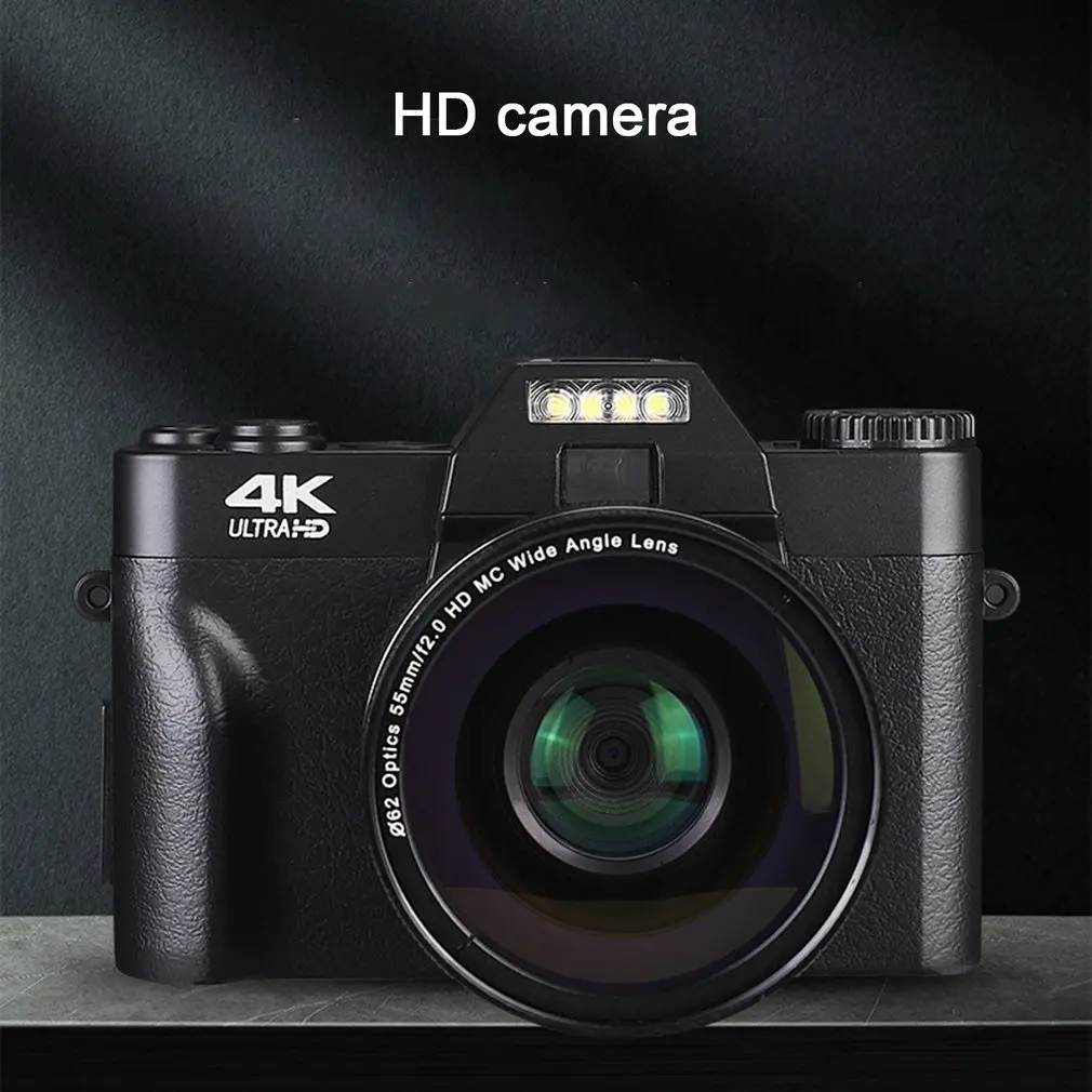 2021 4K HD 16X Digital Camera Micro Single Retro With WiFi Professional wide angle Digital Camera Vlog External Lens Time-lapse