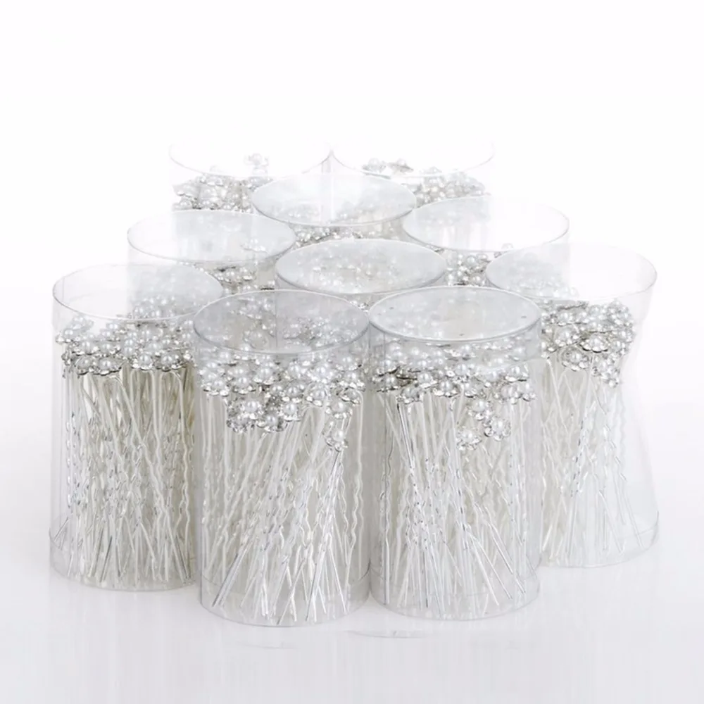 40PCS Simulated Pearl Flower Bridal Hairpins Wedding Hair Pins Bridesmaid Hair Clips Women Jewelry Accessories