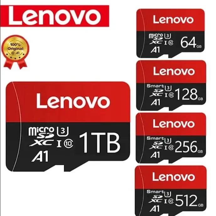 Micro SD Card Original Lenovo SD 1TB Micro TF Mini SD Card 256GB 512GB 128gb 64GB TF Memory Flash Card for Phone/Computer/Camera Dropshipping