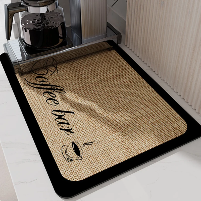 Soft Silicone Fiberglass Coffee Machine Pads Kitchen Table Tops Heat  Insulation Pads Bar Counter Drain Drying Mat - China Coffee Machine Mat and  Table Mat price