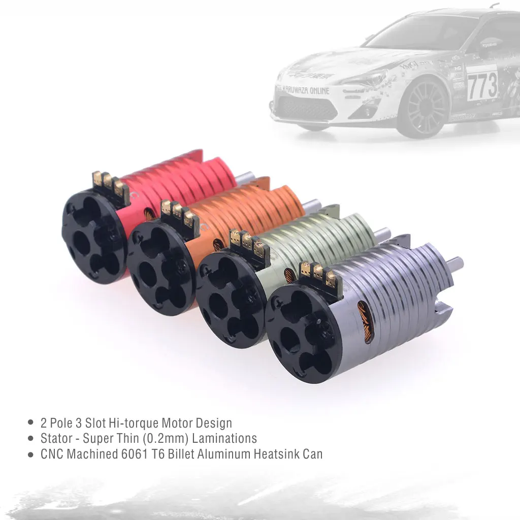 na ra ra ハイドロ　プレストライト　帯付きモーター FLETA ZX V2 3.5T Drag Racing Brushless Motor-Muchmore Racing