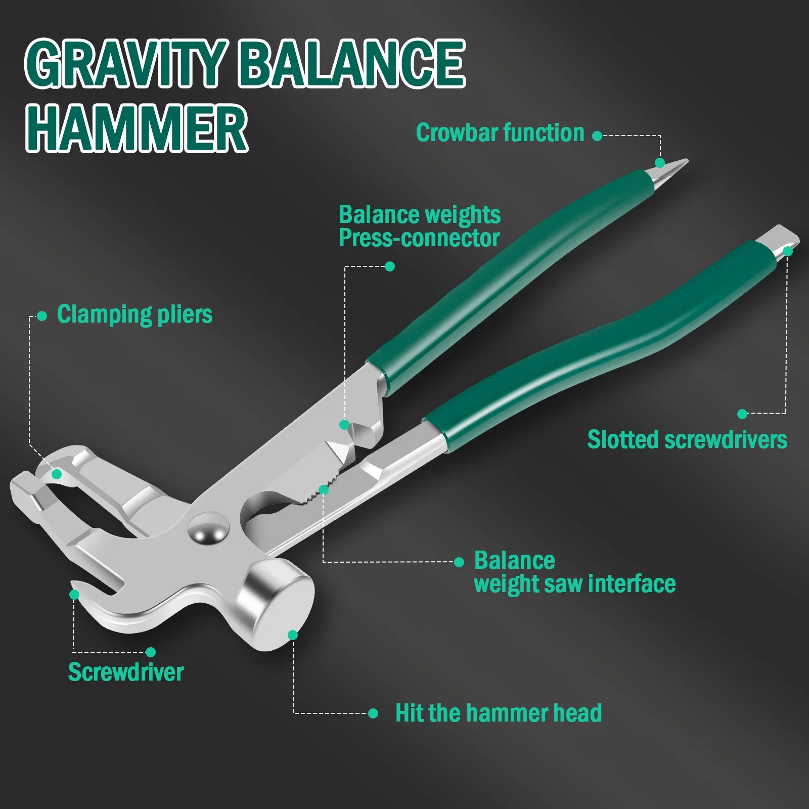 Tire Balancer Hammer and Pliers Tool