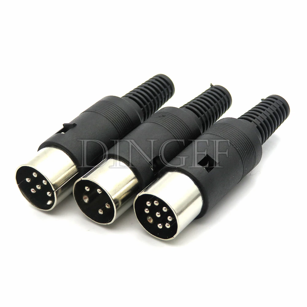 Description Picture 6 of item2PCS/lot S terminal Panel Mount Female & Male Jack 3/4/5/6/7/8PIN DIN Adapter MIDI Cable Connector