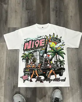 American Miami Style Graphic T Shirts 1