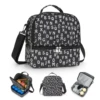 Breast Pump Bag Cooler Compartment Moistureproof Bag Double Layer for Mother Breast Milk Pump Lunch Bag Outdoor Working 1