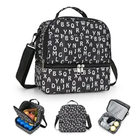 Breast Pump Bag Cooler Compartment Moistureproof Bag Double Layer for Mother Breast Milk Pump Lunch Bag Outdoor Working 1
