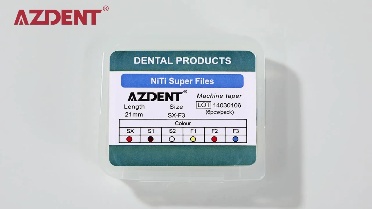 5 Kit Lime Endodontiche NITI K-File AZ Dental &ndash; Canale Radice Rotanti &ndash; Sezione A-DUE