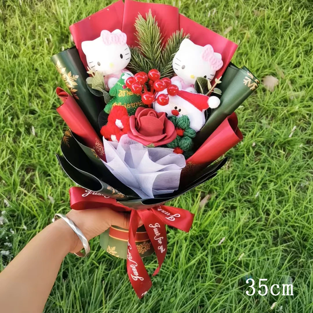 アニメハローキティ漫画ぬいぐるみ花束サンリオ人工バラの花人形