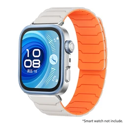 Magnetic Loop Silicone Sport Band Replacement Watch Strap for Huawei Fit 4 (StarOS)