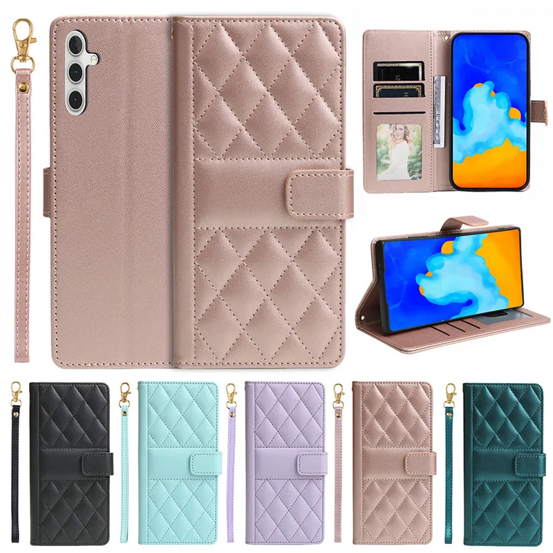 For Samsung Galaxy S8 S9 S10 S20 S30 S21 S22 S23 S24 Ultra S10 Lite Note 8 Note 9 S20 FE 5G S21FE Wallet Card Flip Leather Case_voghion.com