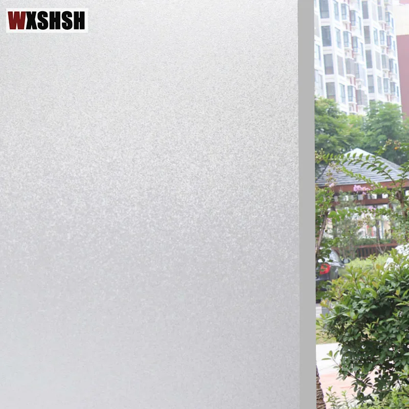 Frosted Glass Sticker No Glue Window Sticker Privacy for Office Bathroom Bedroom Shop Static Cling Window Film window film