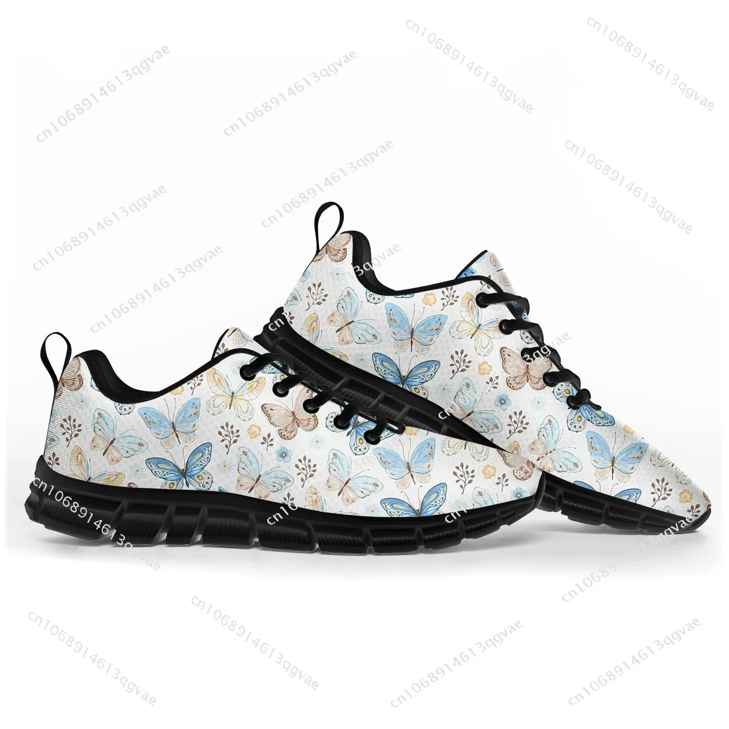 Butterfly Prints Sports Shoes Mens Womens Teenager Kids Children Customized Sneakers Casual Tailor Made Shoe High Quality Couple
